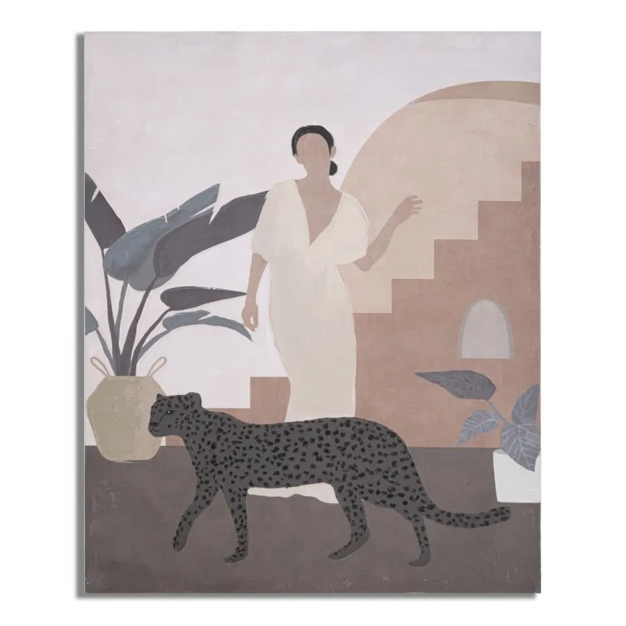 OBRAZ NA PŁÓTNIE Lady -C- 80X3,7X100 cm